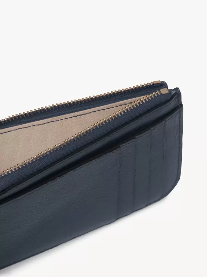 Cartera Alphabet en piel granulada