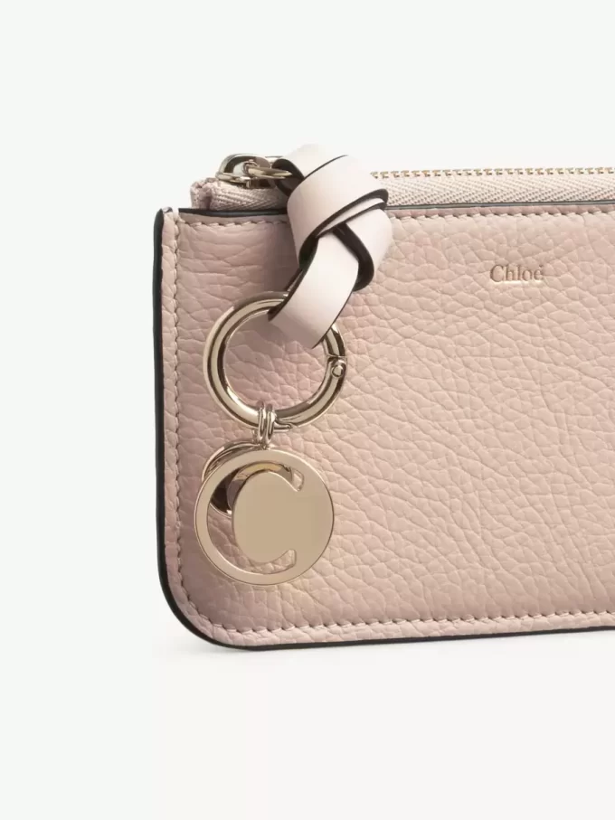 Cartera Alphabet en piel granulada