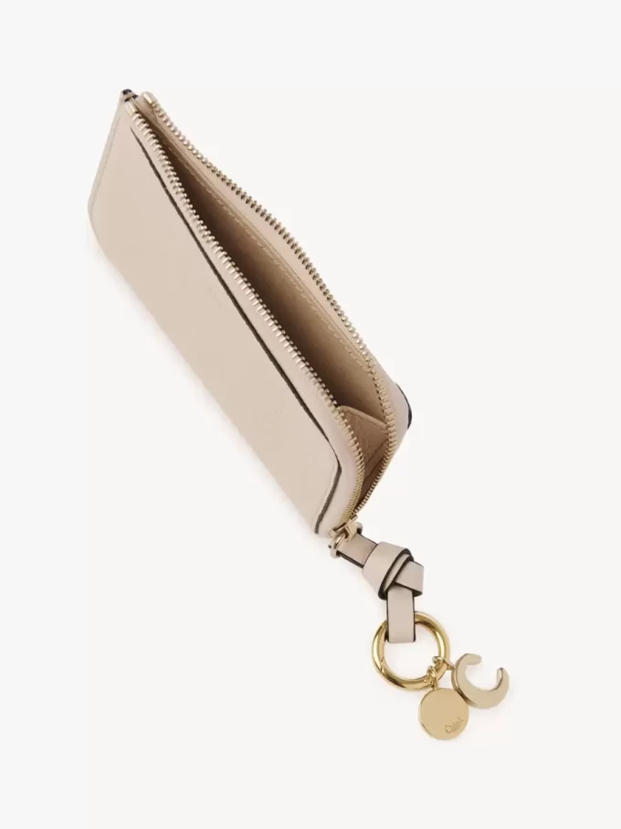 Cartera Alphabet en piel granulada