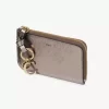 Cartera Alphabet en piel metalizada