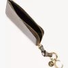 Cartera Alphabet en piel metalizada