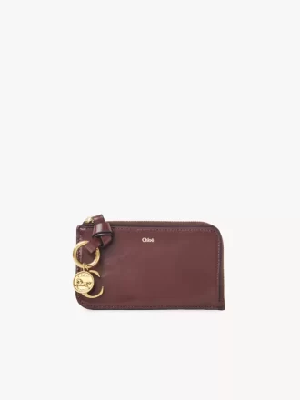 Cartera con alfabeto en piel brillante