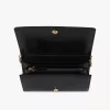 Cartera con solapa y cadena Chloé Iconic en piel brillante