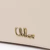 Cartera con solapa y cadena Chloé Iconic en piel brillante