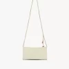 Cartera con solapa y cadena Chloé Spin en piel granulada