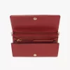 Cartera con solapa y cadena Chloé Spin en piel granulada