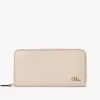 Cartera larga con cremallera Chloé Iconic en piel brillante