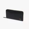 Cartera larga con cremallera Chloé Iconic en piel brillante