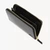 Cartera larga con cremallera Chloé Iconic en piel brillante