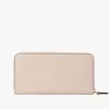 Cartera larga con cremallera Chloé Iconic en piel brillante