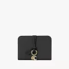 Cartera plegable Alphabet en piel granulada