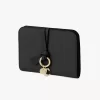 Cartera plegable Alphabet en piel granulada