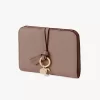 Cartera plegable Alphabet en piel granulada