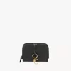 Cartera plegable con alfabeto en piel brillante Cartera plegable con alfabeto en piel brillante