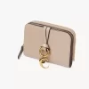 Cartera plegable con alfabeto en piel brillante