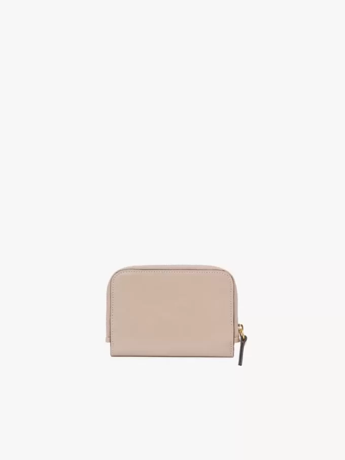 Cartera plegable con alfabeto en piel brillante