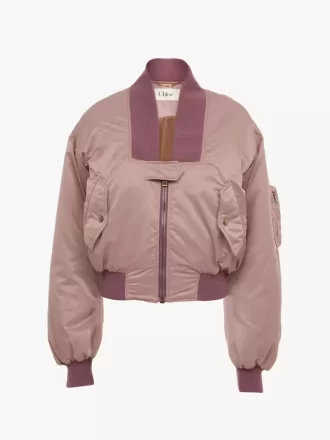 Chaqueta bomber de nailon