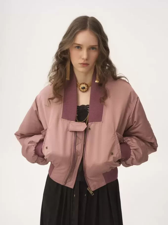 Chaqueta bomber de nailon