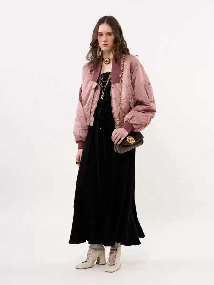 Chaqueta bomber de nailon