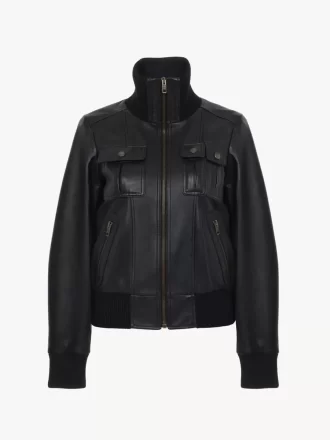 Chaqueta corta de piel