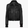 Chaqueta corta de piel