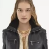 Chaqueta corta de piel