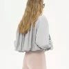Chaqueta de boule fruncida en lona de algodón Chaqueta de boule fruncida en lona de algodón