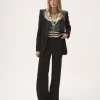 Chaqueta de esmoquin de lana grain de poudre Chaqueta de esmoquin de lana grain de poudre