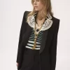 Chaqueta de esmoquin de lana grain de poudre Chaqueta de esmoquin de lana grain de poudre