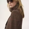 Chaqueta entallada de lana a cuadros Chaqueta entallada de lana a cuadros