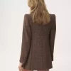 Chaqueta entallada de lana a cuadros Chaqueta entallada de lana a cuadros