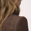 Chaqueta entallada de lana a cuadros Chaqueta entallada de lana a cuadros