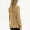 Chaqueta entallada de lana grain de poudre Chaqueta entallada de lana grain de poudre