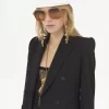Chaqueta entallada de lana grain de poudre Chaqueta entallada de lana grain de poudre