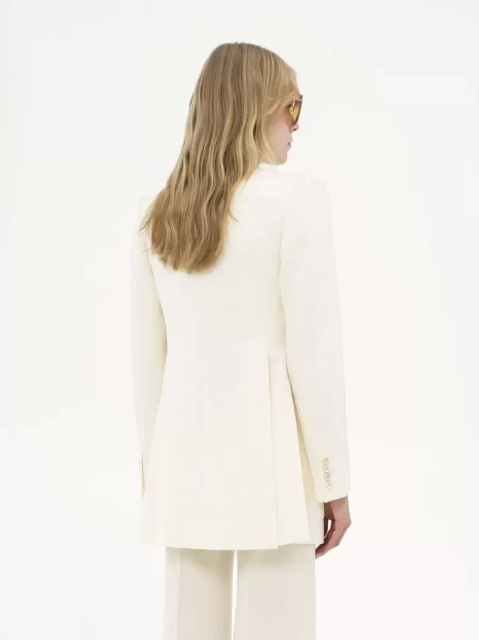 Chaqueta entallada en jacquard de mezcla de algodón Chaqueta entallada en jacquard de mezcla de algodón