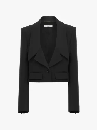 Chaqueta Heritage entallada de gabardina de lana