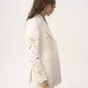 Chaqueta sastre cruzada en mezcla de algodón Chaqueta sastre cruzada en mezcla de algodón