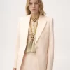 Chaqueta sastre de botonadura sencilla en gabardina de lana Chaqueta sastre de botonadura sencilla en gabardina de lana