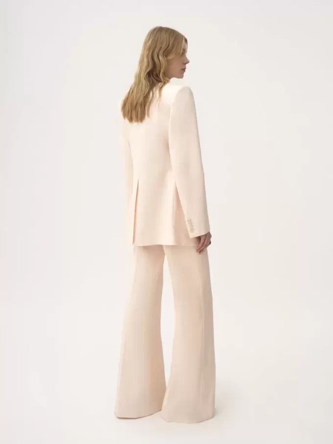 Chaqueta sastre de botonadura sencilla en gabardina de lana Chaqueta sastre de botonadura sencilla en gabardina de lana