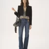 Chaqueta Spencer corta en crepé de lana