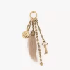 Charm para bolso Chloé Symbols de latón y piel de oveja Charm para bolso Chloé Symbols de latón y piel de oveja