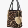 Charm para bolso de piel de oveja con forma de corazón de Chloé Symbols en latón Charm para bolso de piel de oveja con forma de corazón de Chloé Symbols en latón