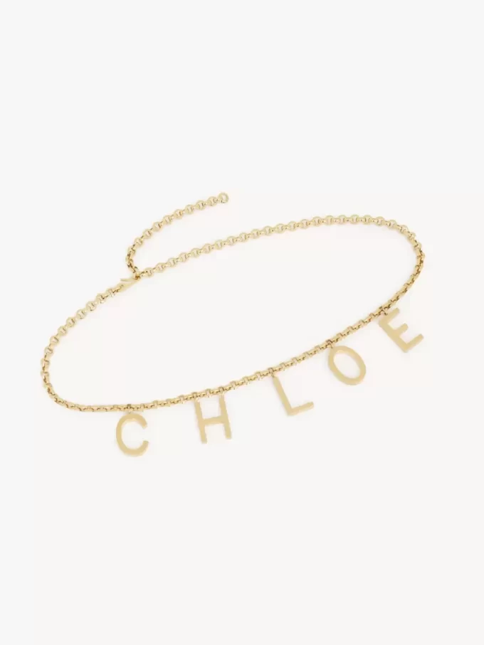 Cinturón joyero Chloé Letters