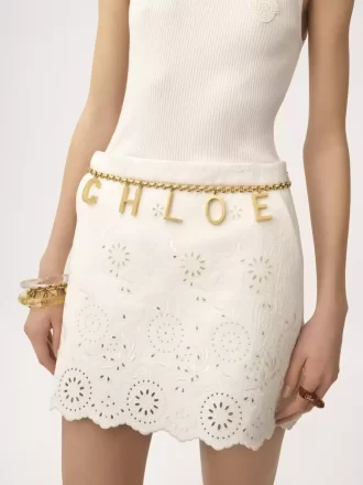 Cinturón joyero Chloé Letters