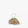 Clutch con cremallera Sea Treasures Shell en piel suave y metal Clutch con cremallera Sea Treasures Shell en piel suave y metal