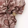 Coletero Chloé Paisley en sarga de seda Coletero Chloé Paisley en sarga de seda