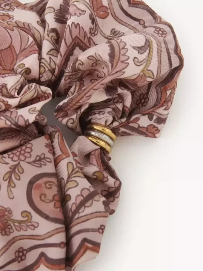 Coletero Chloé Paisley en sarga de seda Coletero Chloé Paisley en sarga de seda