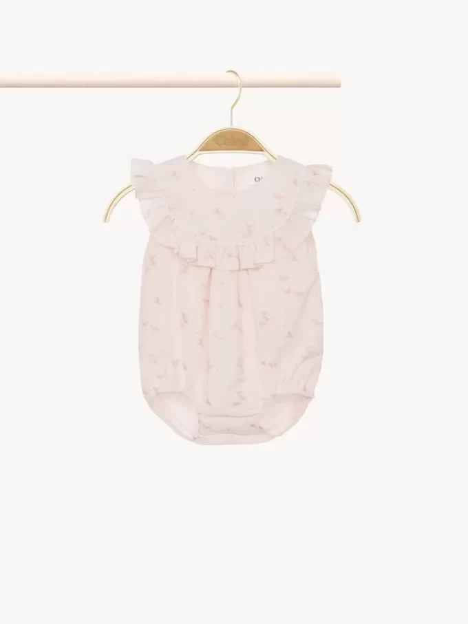 Conjunto de pelele y gorro para bebé