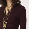 Cárdigan ajustado de cuello en V en punto de lana Cárdigan ajustado de cuello en V en punto de lana