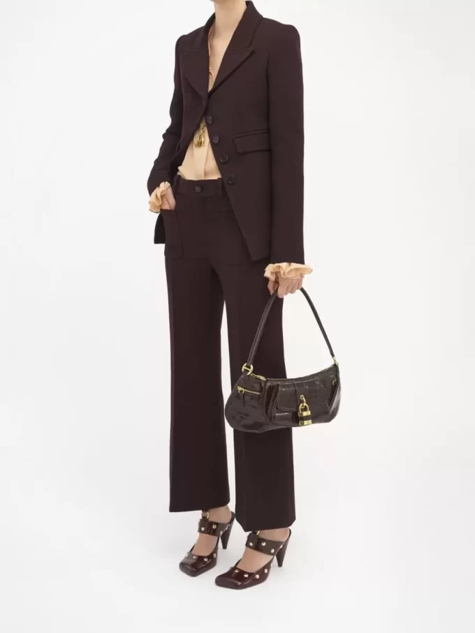 El bolso de hombro 99 en piel efecto cocodrilo El bolso de hombro 99 en piel efecto cocodrilo